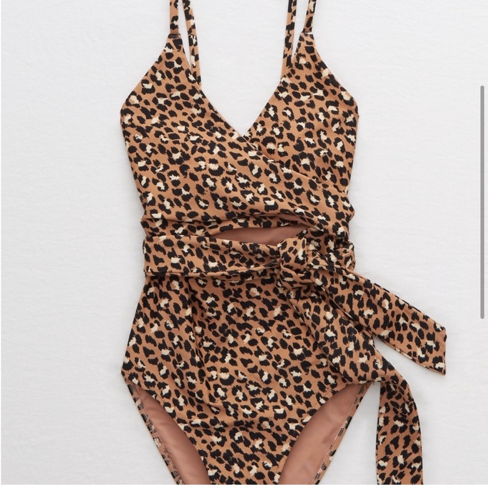 Aerie Wrap One Piece Swim Suit
